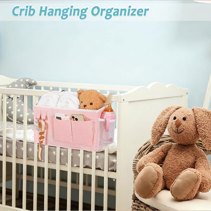 Loghot Bedside Caddy/Bedside Storage Bag Hanging Organizer - Image 7