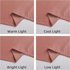 Joydeco Pink Velvet Curtains 90 inch Length 2 Panels, Luxury Blackout Rod - Image 6