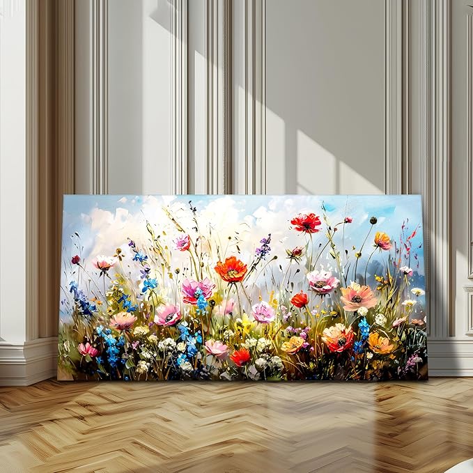 SERIMINO Large Wall Art for Living Room Canvas Prints, Farmhouse Nature Floral - Image 6