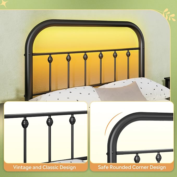WLIVE Metal Platform Bed Frame, Twin Bed Frames - Image 5