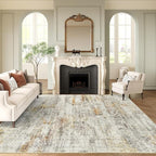 9x12 Area Rugs for Living Room, Non Slip Machine Washable Vintage Rugs by Soalmost