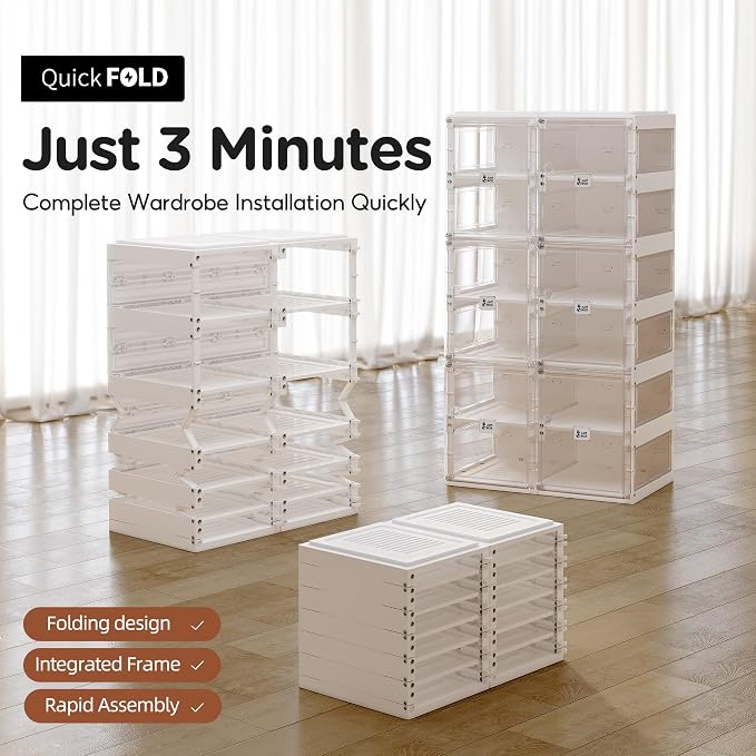ANTBOX Foldable Shoe Rack, Shoe Organizers - Image 4