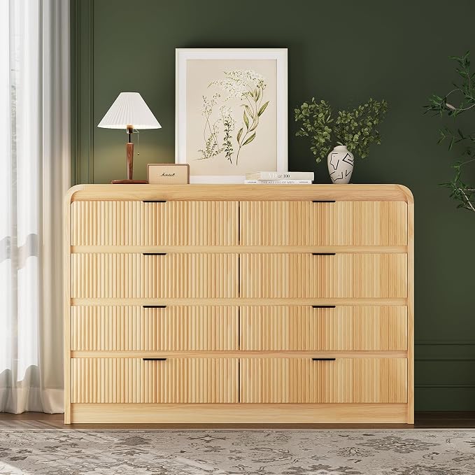 FURSUN Fluted 8 Drawers Dresser by FURSUN