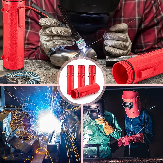Zonon 8 Pcs Welding Rod Holder Stick Welding Electrode Rod Storage Tube 14 Inch - Image 4