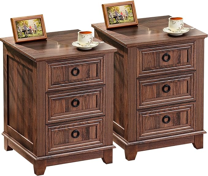 Farmhouse Night Stand Set of 2, Dresser by Joaxswe