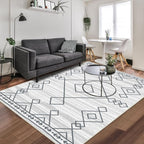 3x5 Rug, Small Area Rug for Living Room, Machine Washable Non-Slip Throw Rug - Image 4