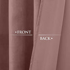 StangH Wild Rose Pink Curtains for Kids Bedroom, Elegant Soft Velvet Room - Image 4