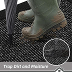 BEQHAUSE Indoor Door Mat 24" x 36", Dirt Trapper Door Mats Non-Slip Entryway - Image 3