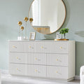 Fluted Dresser for Bedroom, Wood Tall Dresser Storage Organizer, Modern Bedroom by wow97EnrichYourLivingspace