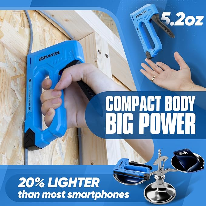 Light Duty Staple Gun for Wood, 3/8 inch and Staple Remover, Stapler Gun for - Image 3