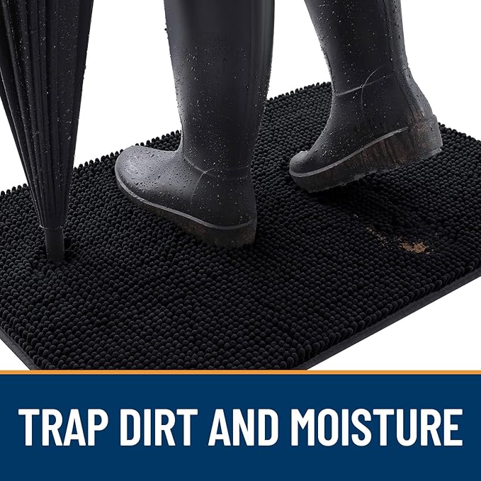 OLANLY Dog Door Mat for Muddy Paws 24x16, Absorbs Moisture and Dirt, Absorbent - Image 2