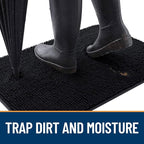 OLANLY Dog Door Mat for Muddy Paws 24x16, Absorbs Moisture and Dirt, Absorbent - Image 2