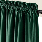 Lazzzy Velvet Blackout Curtains Thermal Insulated Room Window Drapes Super Soft - Image 2