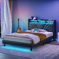 Rolanstar Twin Size Bed Frame, Storage Headboard by Rolanstar