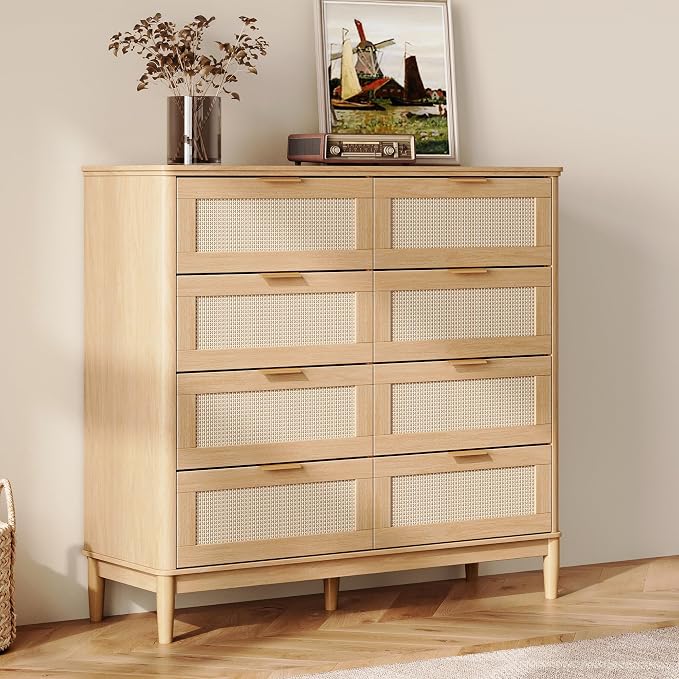 LINSY HOME Rattan Dresser for Bedroom by LINSYHOME