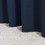 NICETOWN Navy Blue Blackout Living Room Curtains, 110 inches Long, Grommet - Image 6