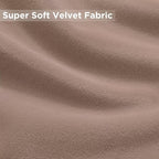 Joydeco Velvet Curtains Rose Beige Blackout Curtains Thermal Insulated 102 - Image 5