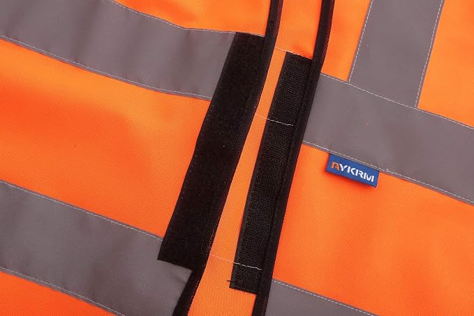 AYKRM 12 colour High visibility viz vest hi vis viz reflective work - Image 6