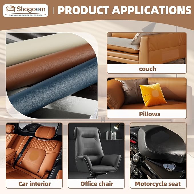 Leather Repair Patch, 17X79 Inch Repair Patch Self Adhesive Waterproof - Image 3