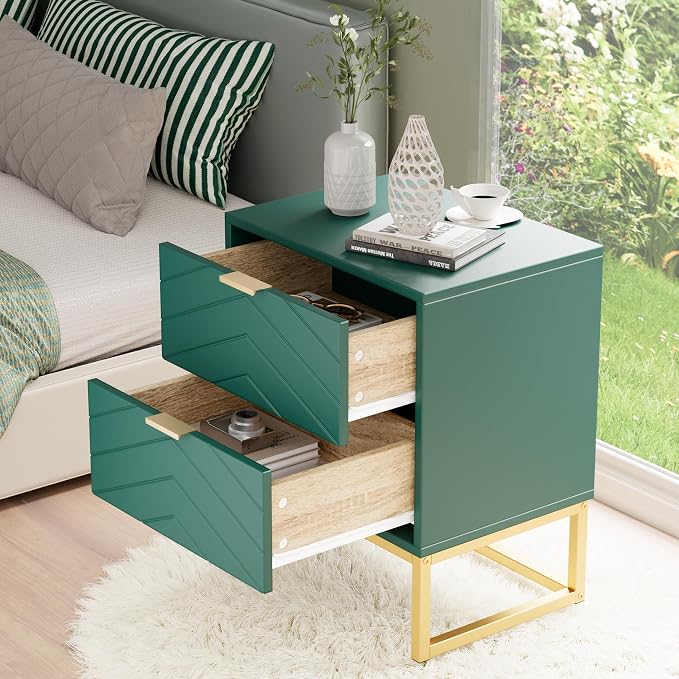 Anbuy 3 Pieces Bedroom Sets, 6 Drawer Dresser and Nightstand Sets - Image 6