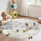 5ft Round Area Rug Living Room Rugs - Image 5