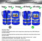 BeautyWill Custom Safety Vest Logo Class 2 High Visibility Reflevtive Vest - Image 2