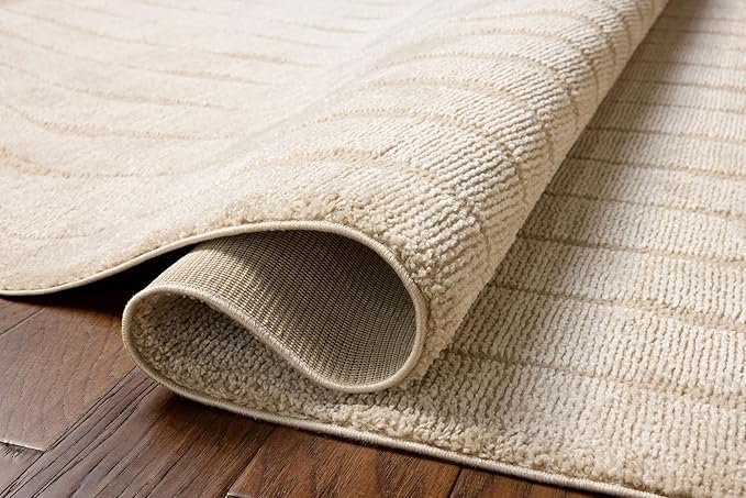Loloi Chris Loves Julia Calvin Collection CLV-02 Ivory/Oatmeal 2'-7" x 7'-6" - Image 5