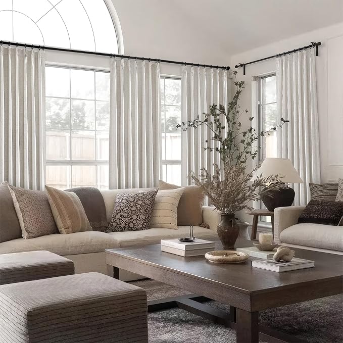 Topfinel Pinch Pleated Curtains 96 Inch Long, 100% Blackout Thermal Insulated - Image 7