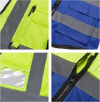 BeautyWill Custom Safety Vest Logo Class 2 High Visibility Reflevtive Vest - Image 6