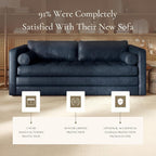 Poly & Bark Napa 82" Leather Pull‑Out Sleeper Sofa – Full‑Grain Italian Leather - Image 7