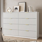 White Dresser for Bedroom, 8 Drawer Double Dresser, Modern Chest of Drawers for - Image 6
