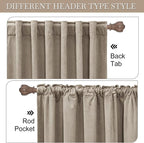 RYB HOME Heavy Duty Velvet Curtains & Drapes, Room Darkening Noise Reducing - Image 4