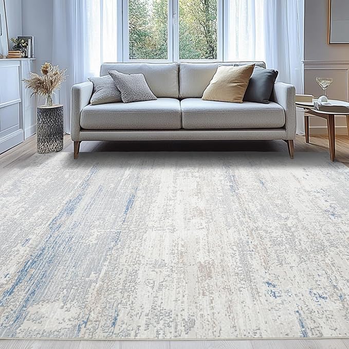 Washable Rugs 5x7 Area Rugs for Living Room- Modern Abstract Rugs for Bedroom by Lbris