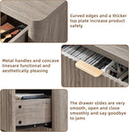 LEYAOYAO Fluted Dressers & Nightstand Set of 4, Wood 48" Wide Dresser & 42" - Image 7