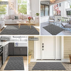 hicorfe Front Door Mat Outside Entrance, Stain and Fade Resistant, Non Slip - Image 2