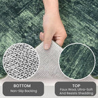 IOHOUZE Round Area Rug 3 Ft Circle Entryway Rugs Round Washable Door Mat Indoor - Image 4