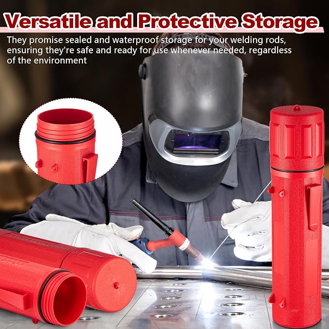 Zonon 8 Pcs Welding Rod Holder Stick Welding Electrode Rod Storage Tube 14 Inch - Image 5