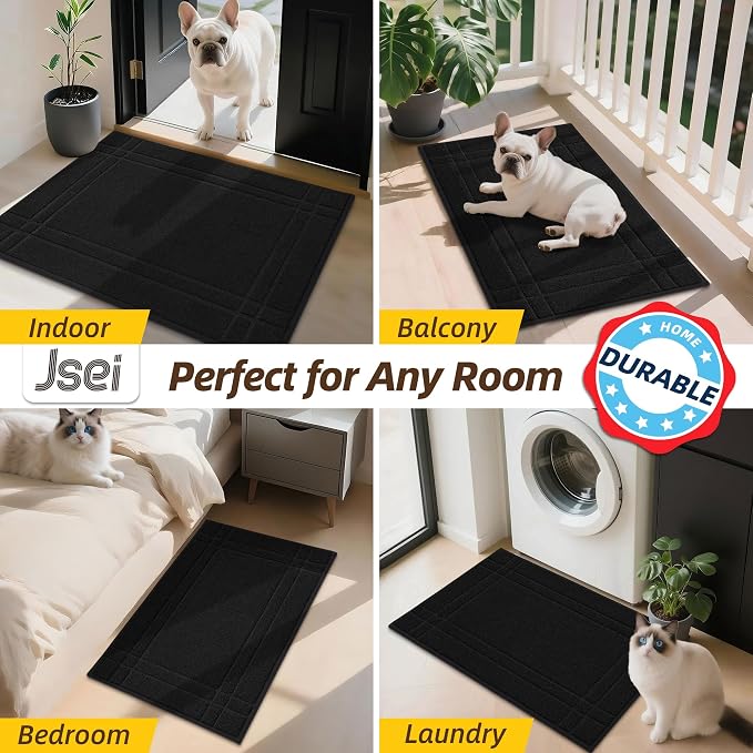 JSEI Entryway Rugs Doormat 32"x48", Non-Slip Dirt Trapper Door Mats Indoor - Image 8