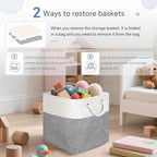 Fabric Cubes Storage Basket, 6 Pack 11x11 in - Image 7