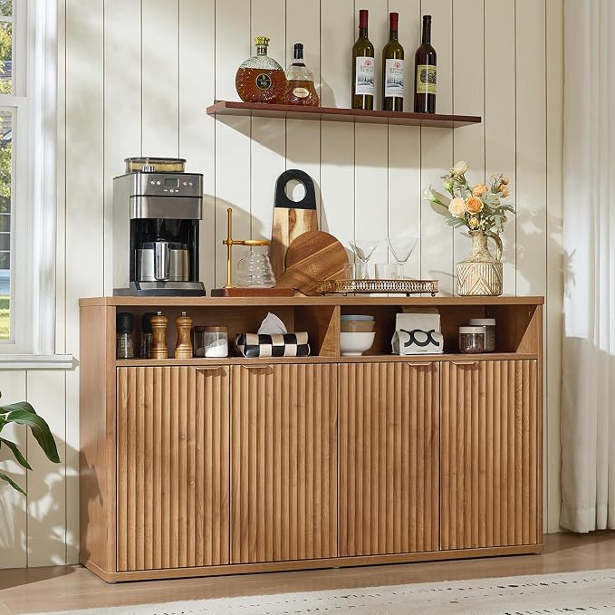 LEYAOYAO Fluted Buffet Cabinet - Image 8