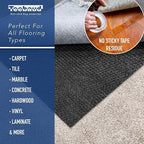 4' x 6' Non-Slip Rug Pad, Reversible Gripper, Non Skid Pads - Image 2