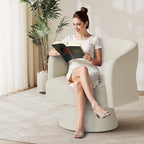Swivel Accent Chair, Modern Comfy Chenille Barrel Chairs, Oversized Upholstered - Image 8