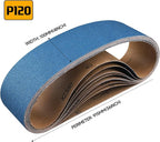 10-Piece 4 x 36 Inch 120 Grit Zirconia Sanding Belts, Heavy Duty Long-lasting - Image 2
