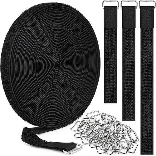 0.75" x39.4ft Hook and Loop Straps by Nettbe