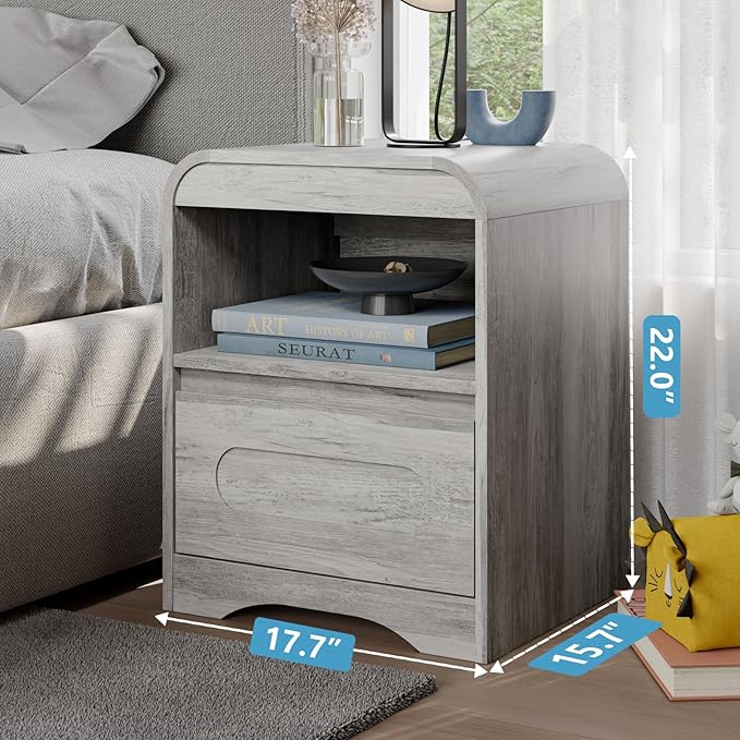 4 Pcs Bedroom Set, Dresser and Nightstand Sets, Modern Wooden Tall 6 Drawer - Image 4