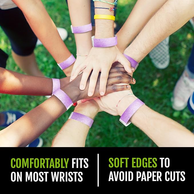 1, 000 WristCo Berry Tyvek Wristbands - Image 5