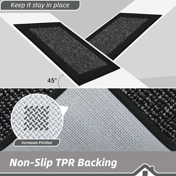 BEQHAUSE Indoor Door Mat 24" x 36", Dirt Trapper Door Mats Non-Slip Entryway - Image 4