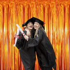 GOER 3.2 ft x 8.2 ft Metallic Tinsel Foil Fringe Curtains Party Photo Backdrop - Image 3