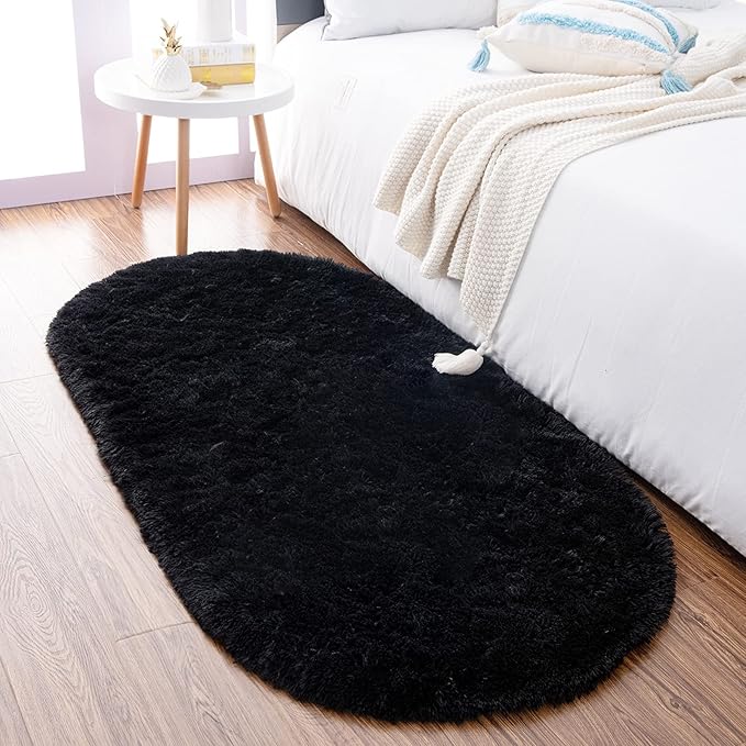 Noahas Ultra Soft Fluffy Bedroom Rugs Kids Room Carpet Modern Shaggy Area Rugs by ModernHomeDecor