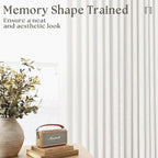 Beige White Pinch Pleated Extra Wide Curtain Panels 90 Inches Long 100 Wide - Image 4